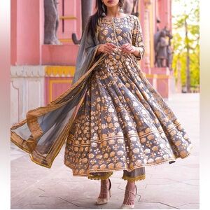 Gulabo Jaipur Anarkali dress in grey
